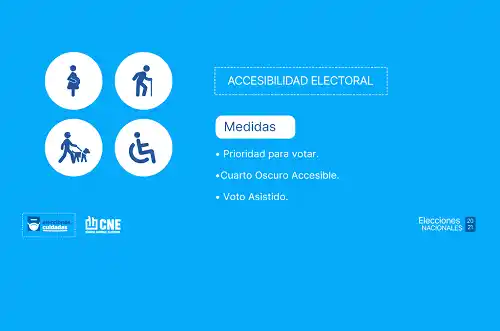 Las medidas de accesibilidad electoral estarán vigentes durante toda la jornada