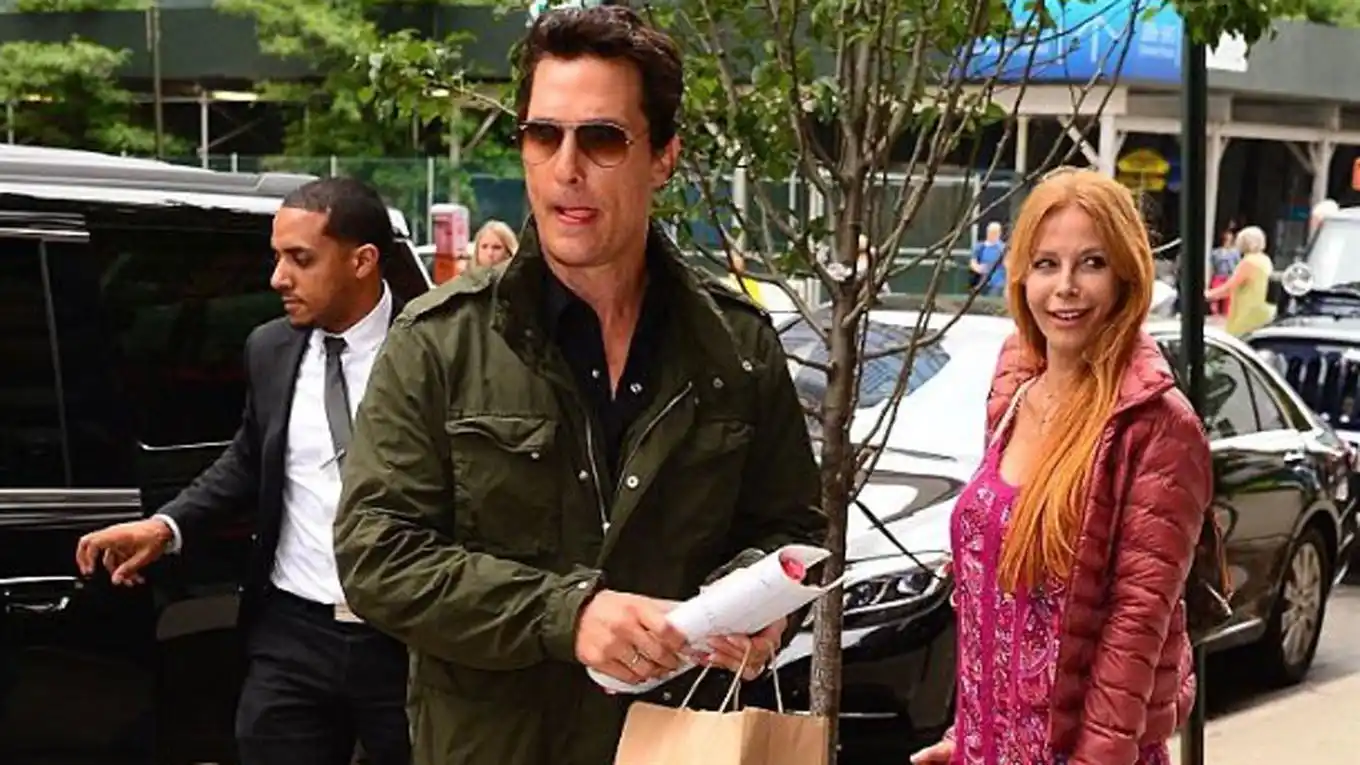 Graciela Alfano se cruzó con Matthew McConaughey, en Nueva York