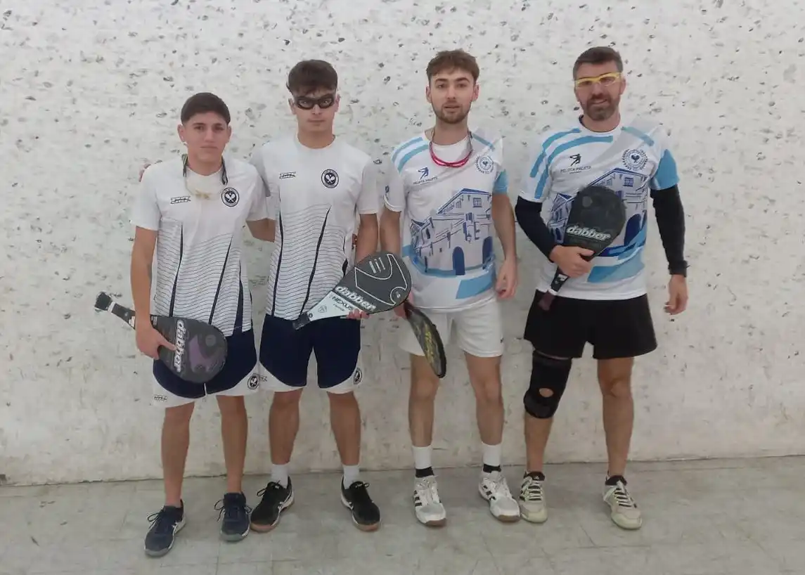 Dos representantes del club de Pelota Chascomús a las finales del Provincial de Paleta