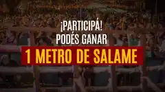 ¿Cuánto va a medir el salame más largo del mundo? Participá del sorteo y ganá 1 metro