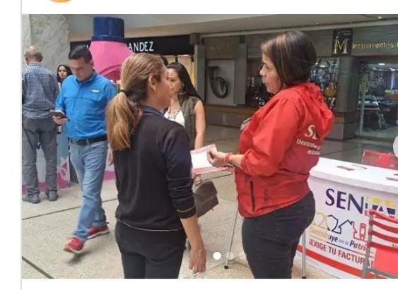 SENIAT instala puntos de información en centros comerciales: los usuarios pueden hacer denuncias