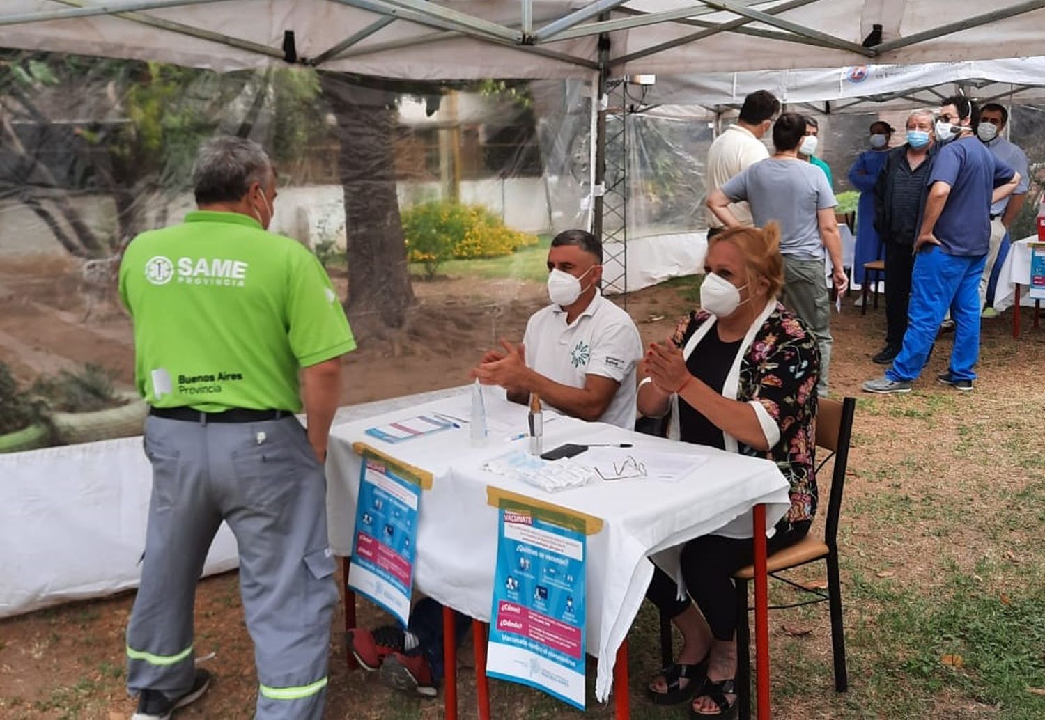 Vacunación contra el coronavirus: el 14 % de los sampedrinos inscriptos recibieron la primera dosis