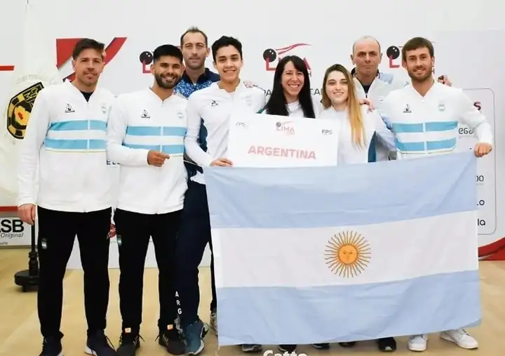 El equipo argentino que se encuentra en Lima.