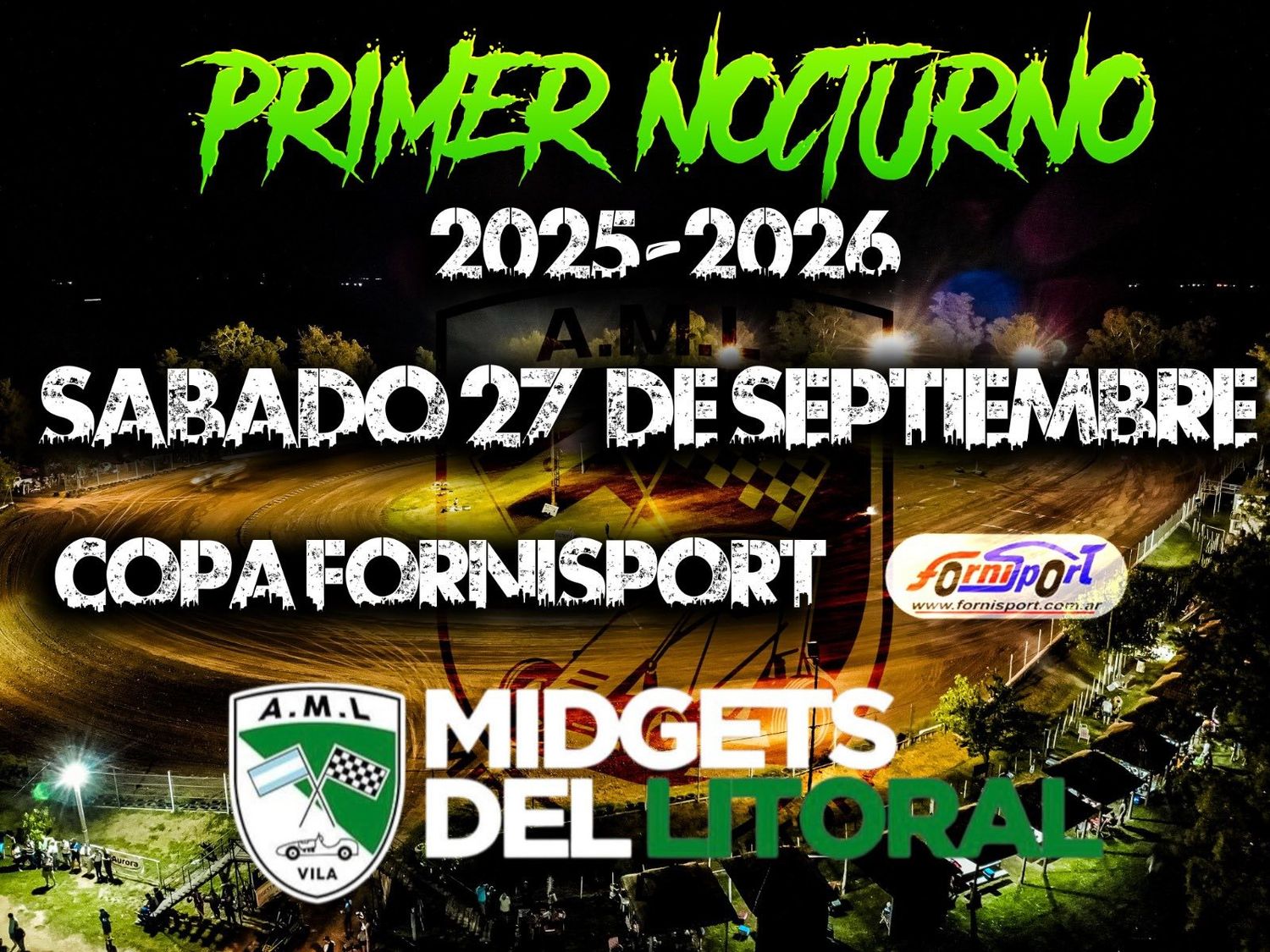El sábado por al noche se corre en Vila, la tercera fecha deñ Midgets y Mini Midgets del Litoral.