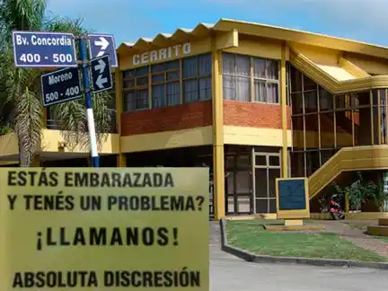 Hallaron en un edificio público avisos que promocionaban abortos clandestinos