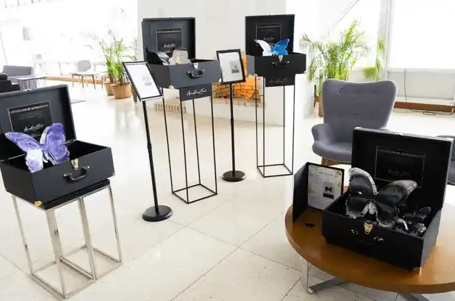 Las piezas de Analia Esaá estarán en el Humboldt hasta final de año. Foto suministrada