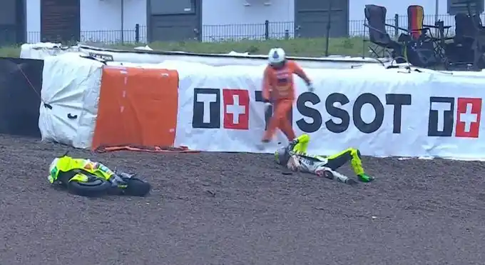 El siniestro ocurrió en la curva ocho, una de las más técnicas del trazado alemán.