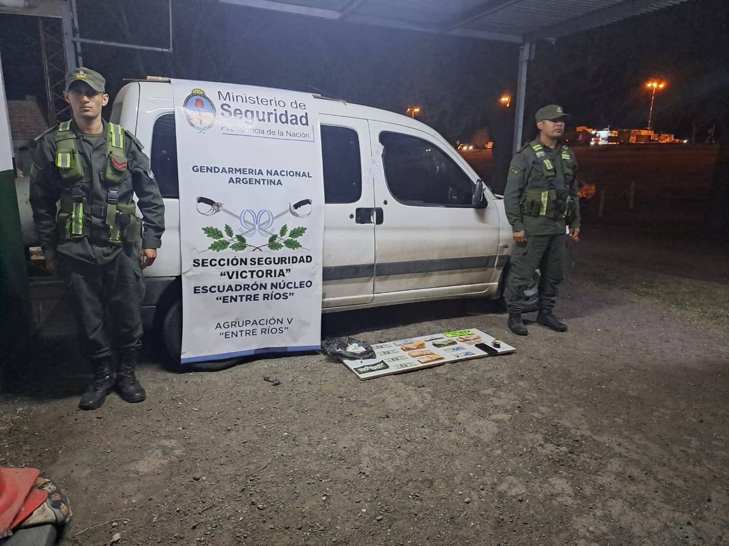 Secuestro de cocaína en operativo sobre la Ruta Nacional 12