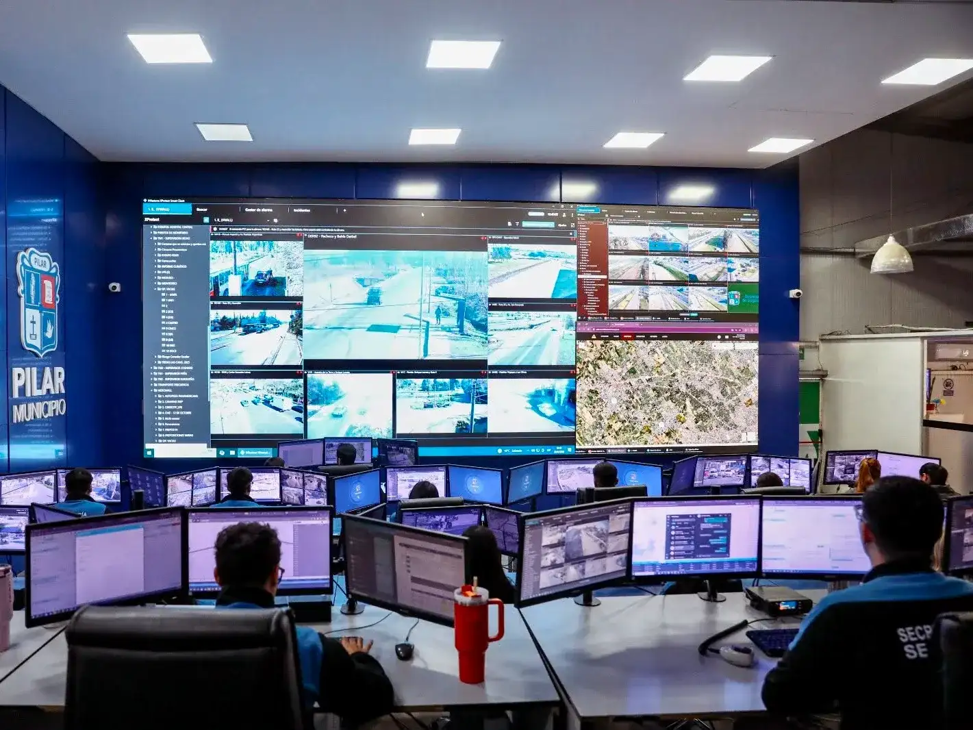centro de monitoreo de pilar cámaras de seguridad