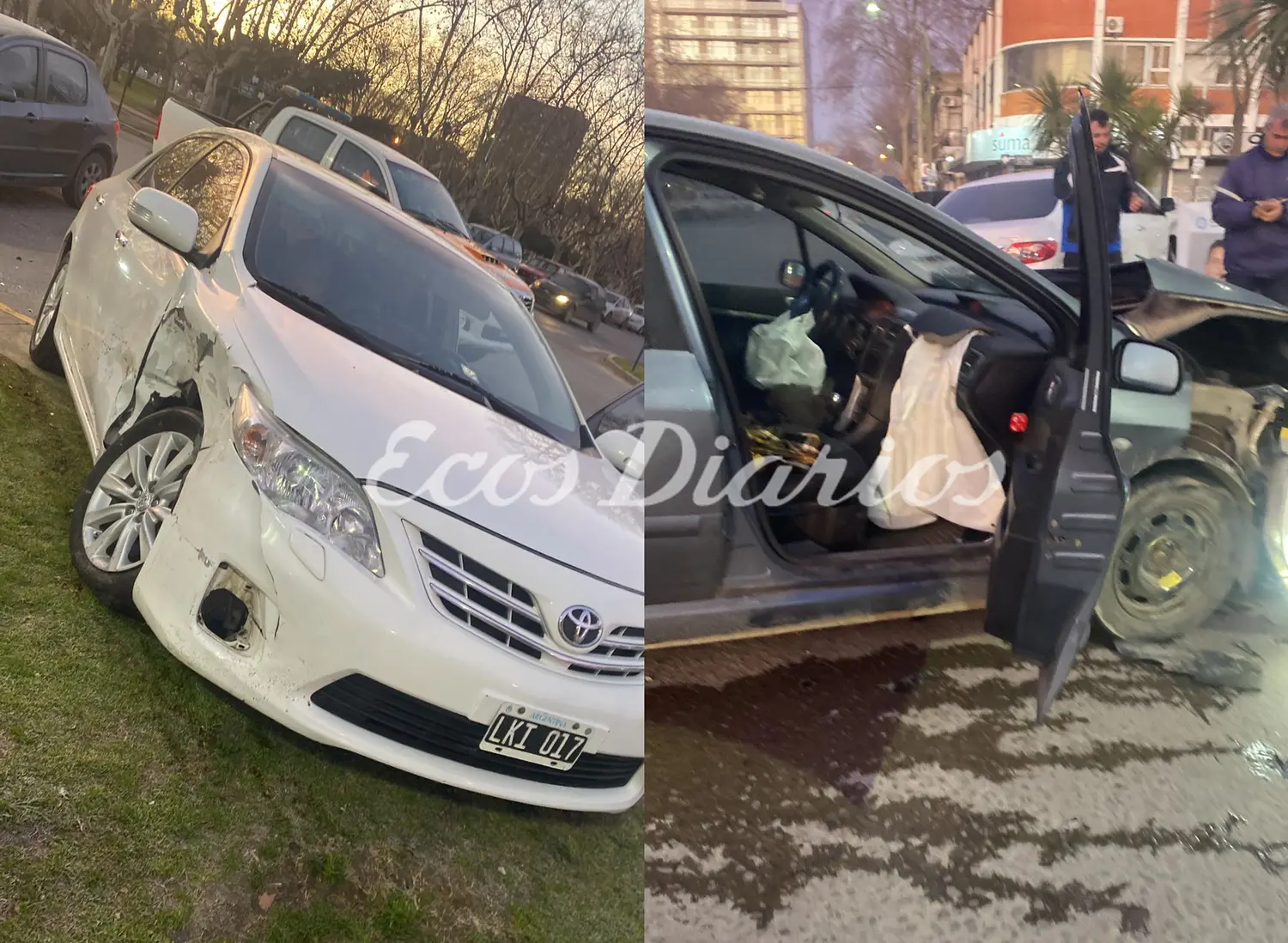 Colisión entre dos autos no arrojó personas heridas