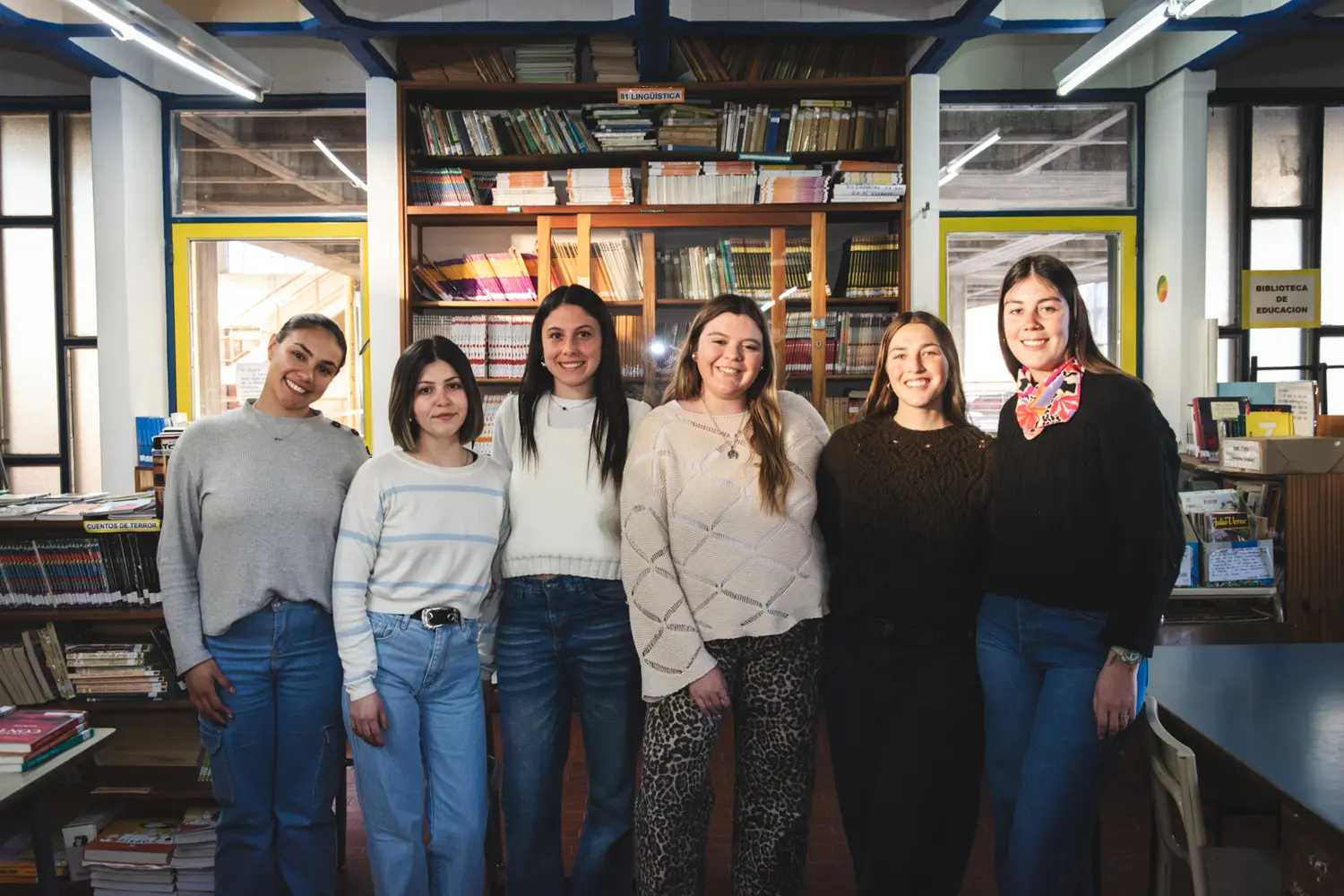 Las estudiantes Abigail Carnicero, Victoria Carrasco, Antonella Alanis, Ludmila Ferreyra, Isabella Oñatibia y Pía Luengo. Además integra el grupo Manuela Navarro, quien participó activamente en el proyecto