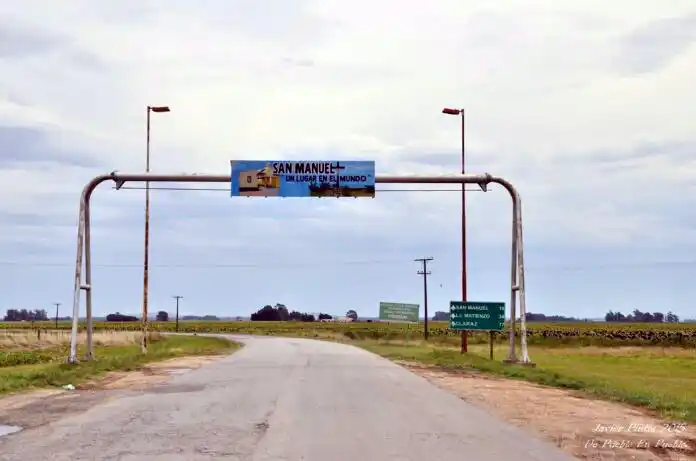 Ingreso. A la localidad del partido de Lobería, cerca del lugar del violento incidente