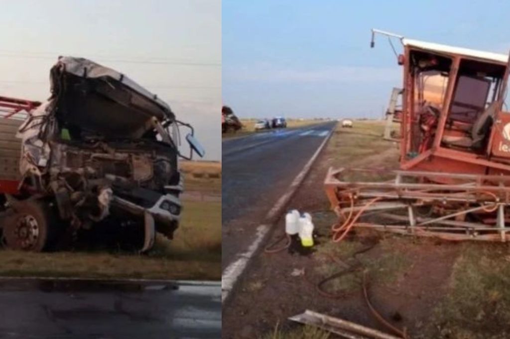 Ruta 7: dos heridos de gravedad dejó un fuerte accidente en Rufino