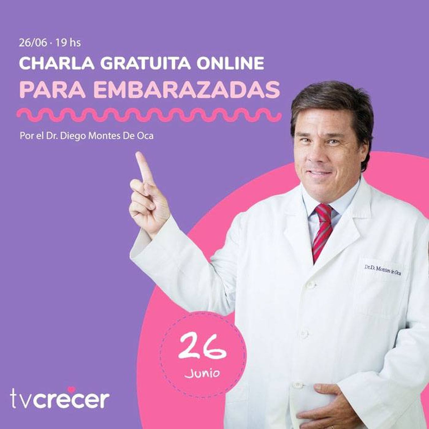 Llega el �SCiclo de charlas online del Dr. Diego Montes  de Oca⬝