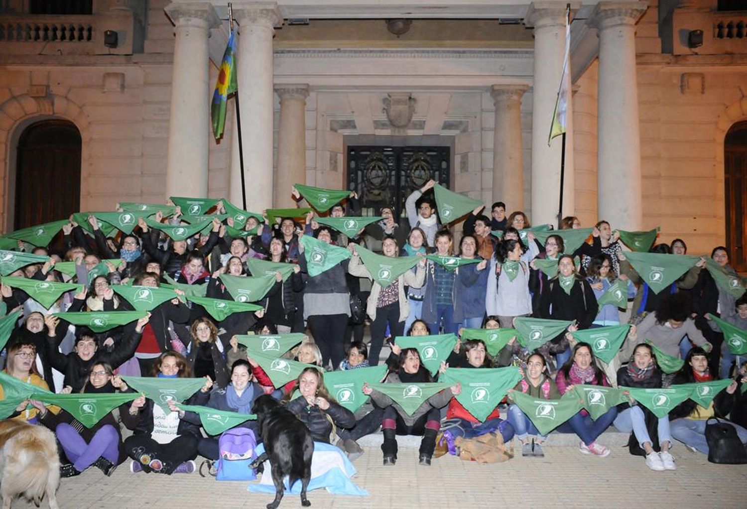 La “marea verde” tandilense vuelve a las calles.