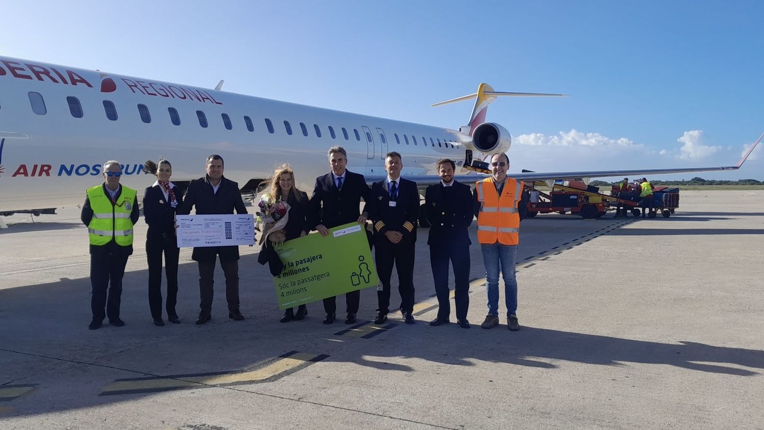 Histórico: el Aeropuerto de Menorca superó los 4 millones de pasajeros anuales