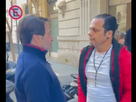 El farmacéutico mediático Marcelo Peretta increpó a Eduardo Feinmann a la salida de la radio