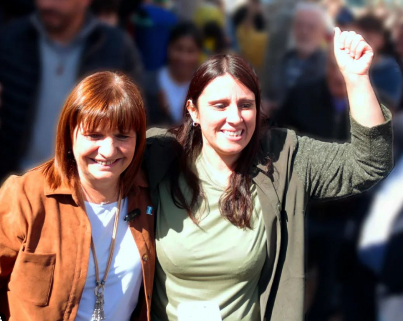 Andrea Coronel con Patricia Bullrich