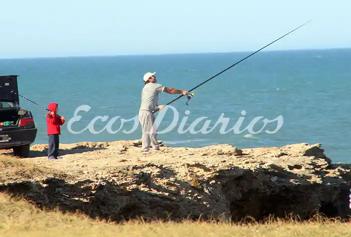 Se volvió a pescar en la playa, a modo de prueba