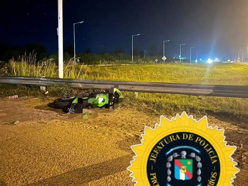 Fatal siniestro vial en la rotonda de acceso al Complejo Termal de Chajarí