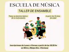 La Escuela de Música de Gualeguay lanza un nuevo Taller de Ensamble