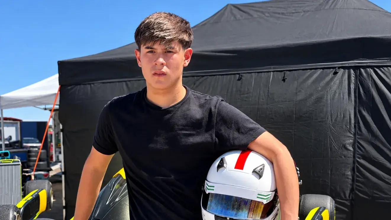 Franco Sapienza, el piloto de karting