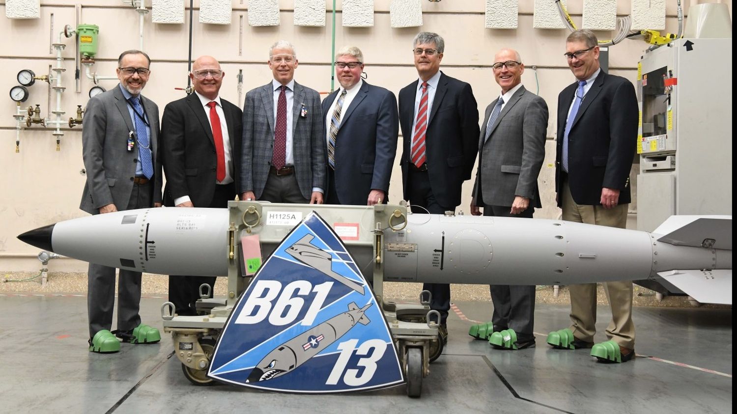First assembled B61-13 nuclear bomb. Photo: NNSA