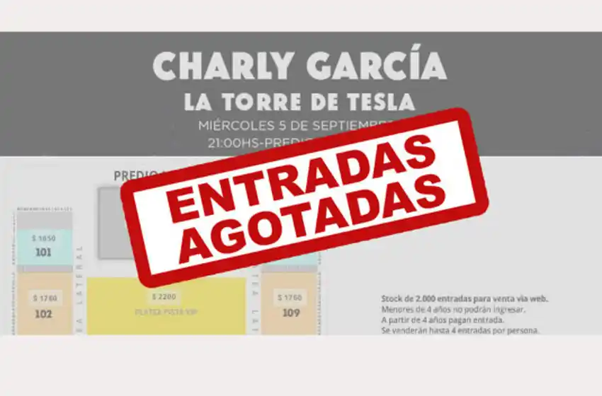 Aseguran que «no existe ninguna posibilidad de agregar otro show» de Charly García