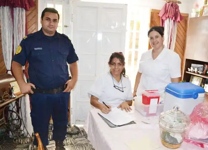 Comenzó la vacunación  antigripal domiciliaria