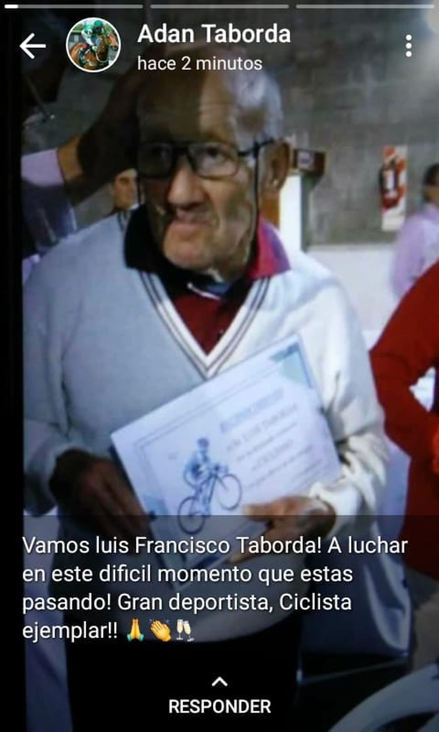 Luis Taborda: pesar por el fallecimiento de un gran ciclista