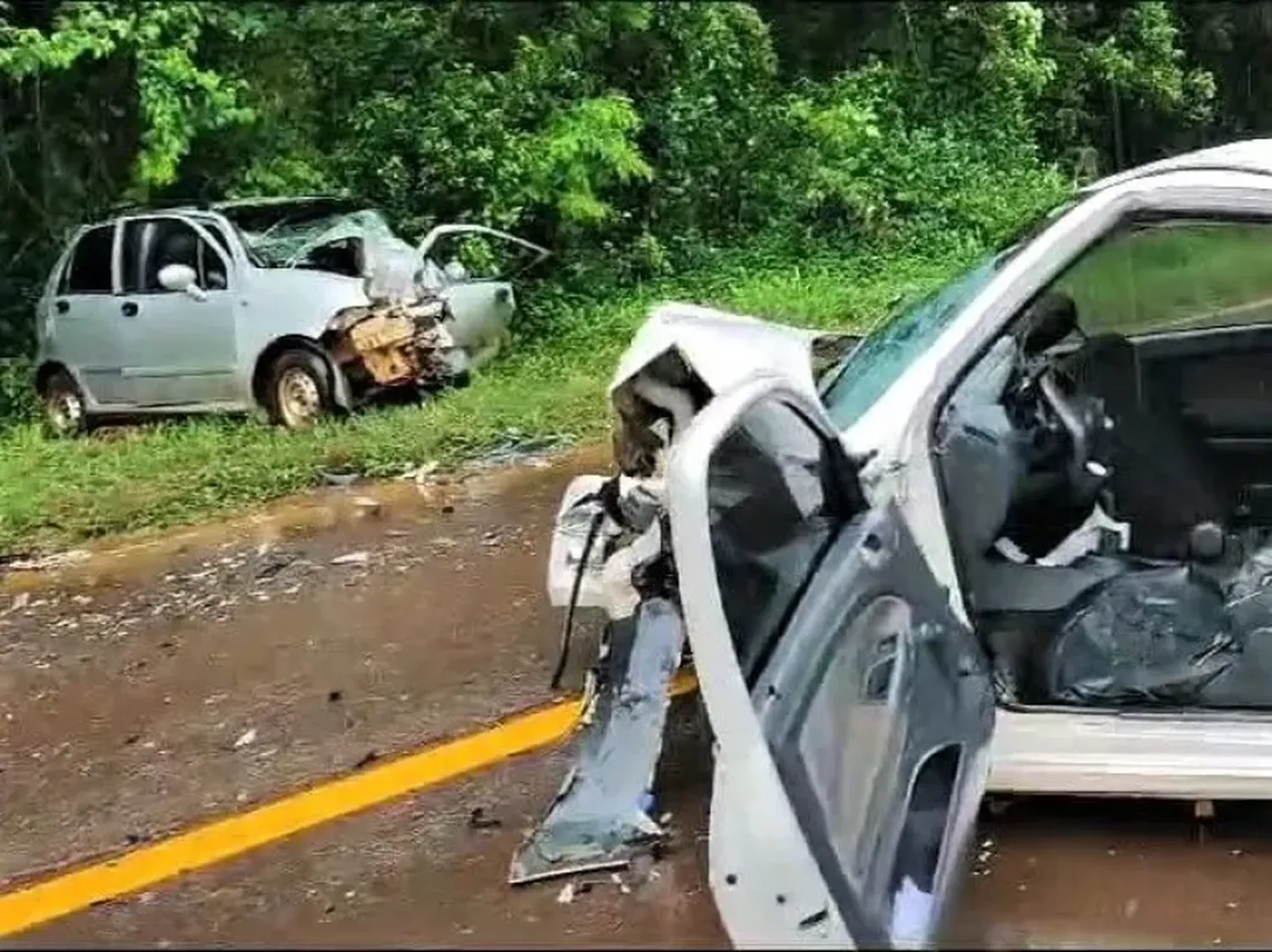 Iguazú | Choque frontal y varios heridos de gravedad