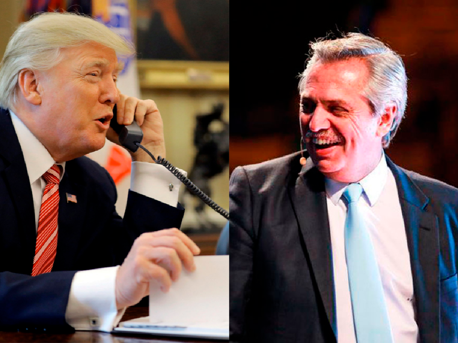 Alberto Fernández recibió el llamado de Donald Trump