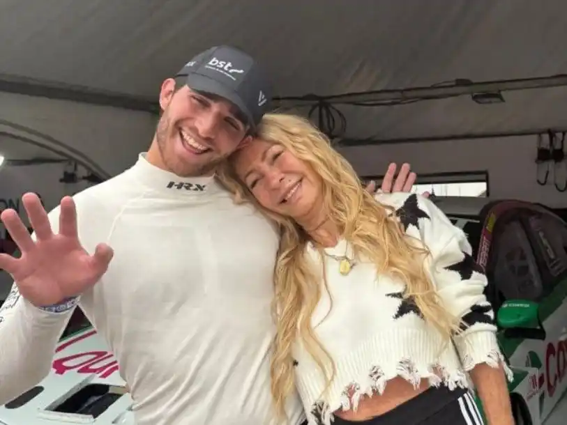 Cris Morena fue a ver a su nieto correr en TC2000