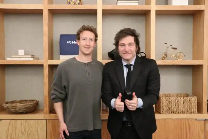 El creador de Facebook y el presidente
