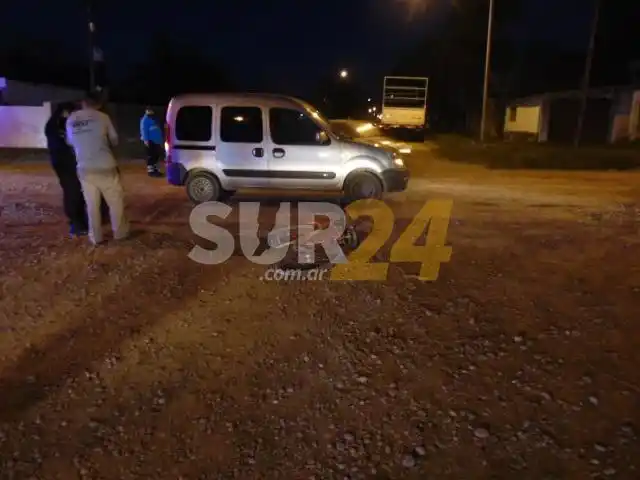 Venado Tuerto: joven ciclista lesionado al chocar con utilitario