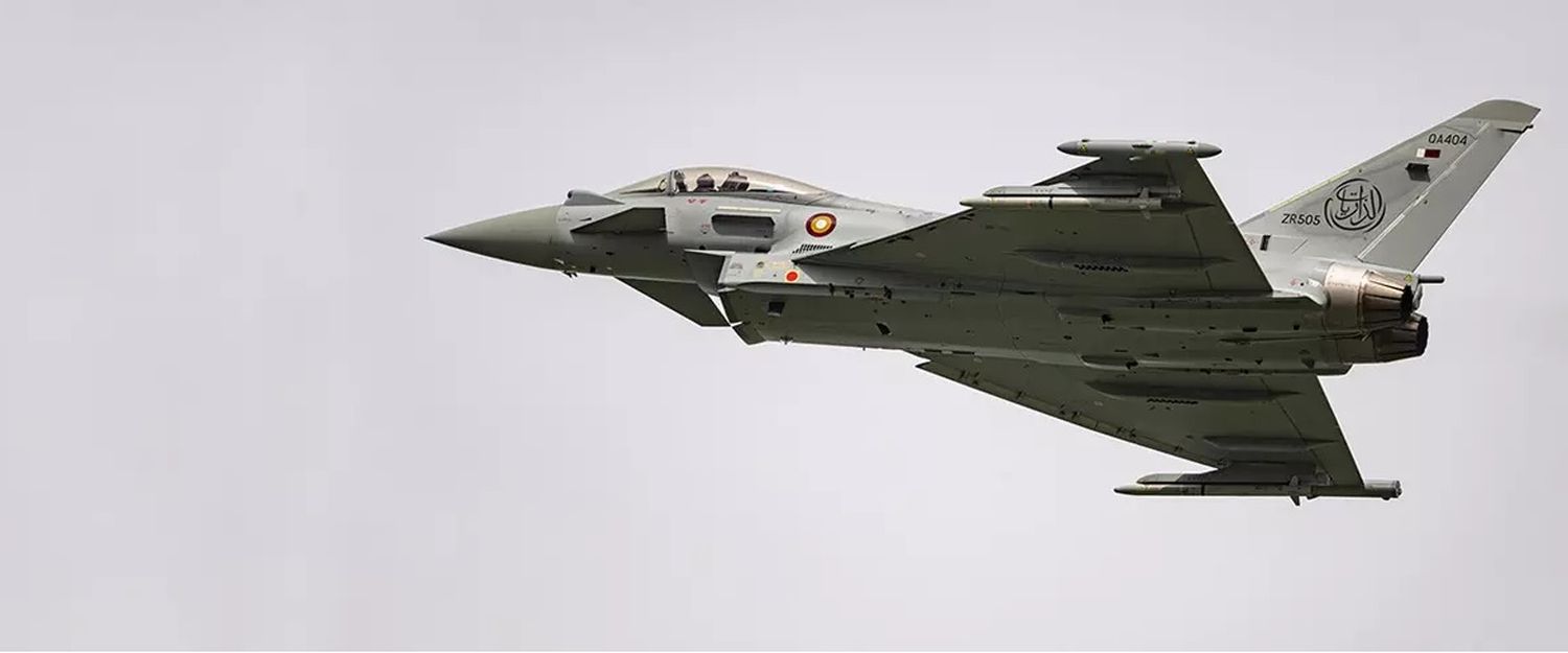 Qatar officially receives its first Typhoon fighter aircraft