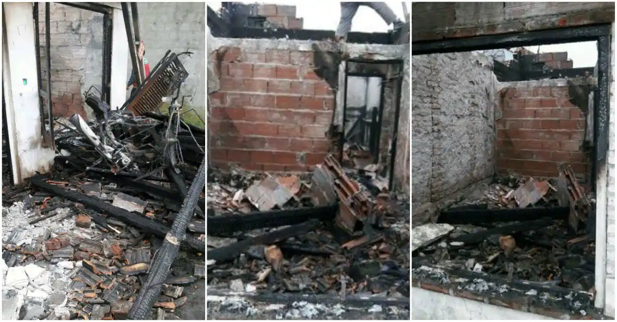 Santa Clara: se les incendió la casa, perdieron todo y piden ayuda