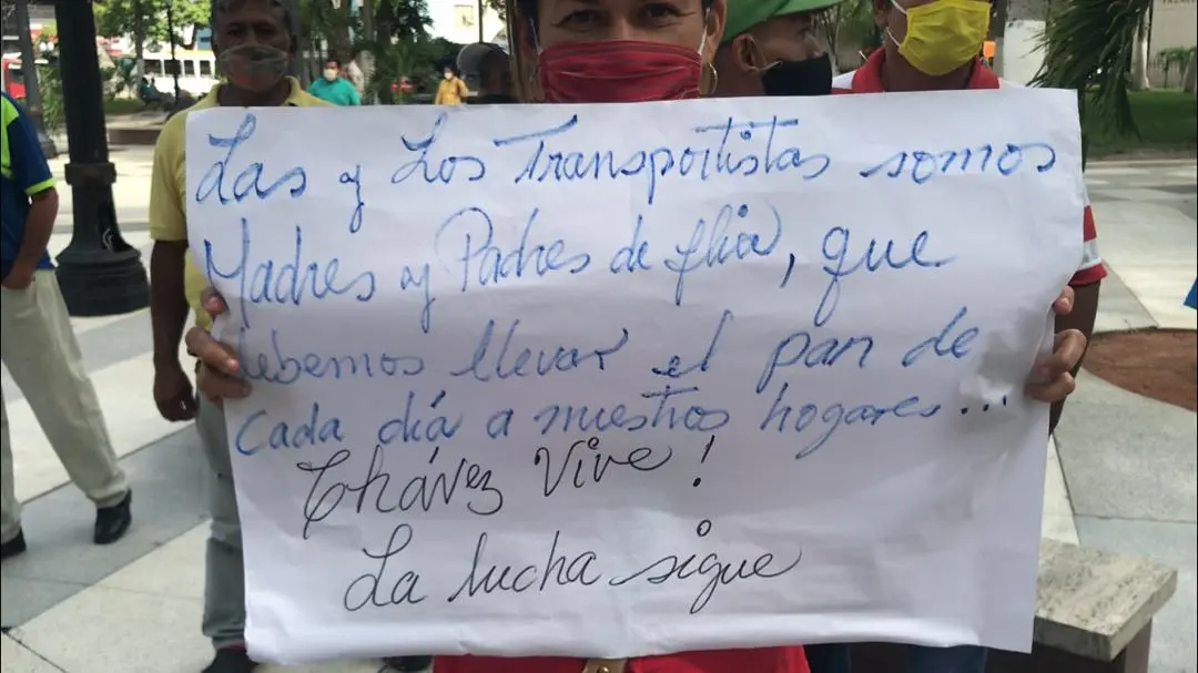 Transportistas bolivarianos en Lara protestan por falta de combustible