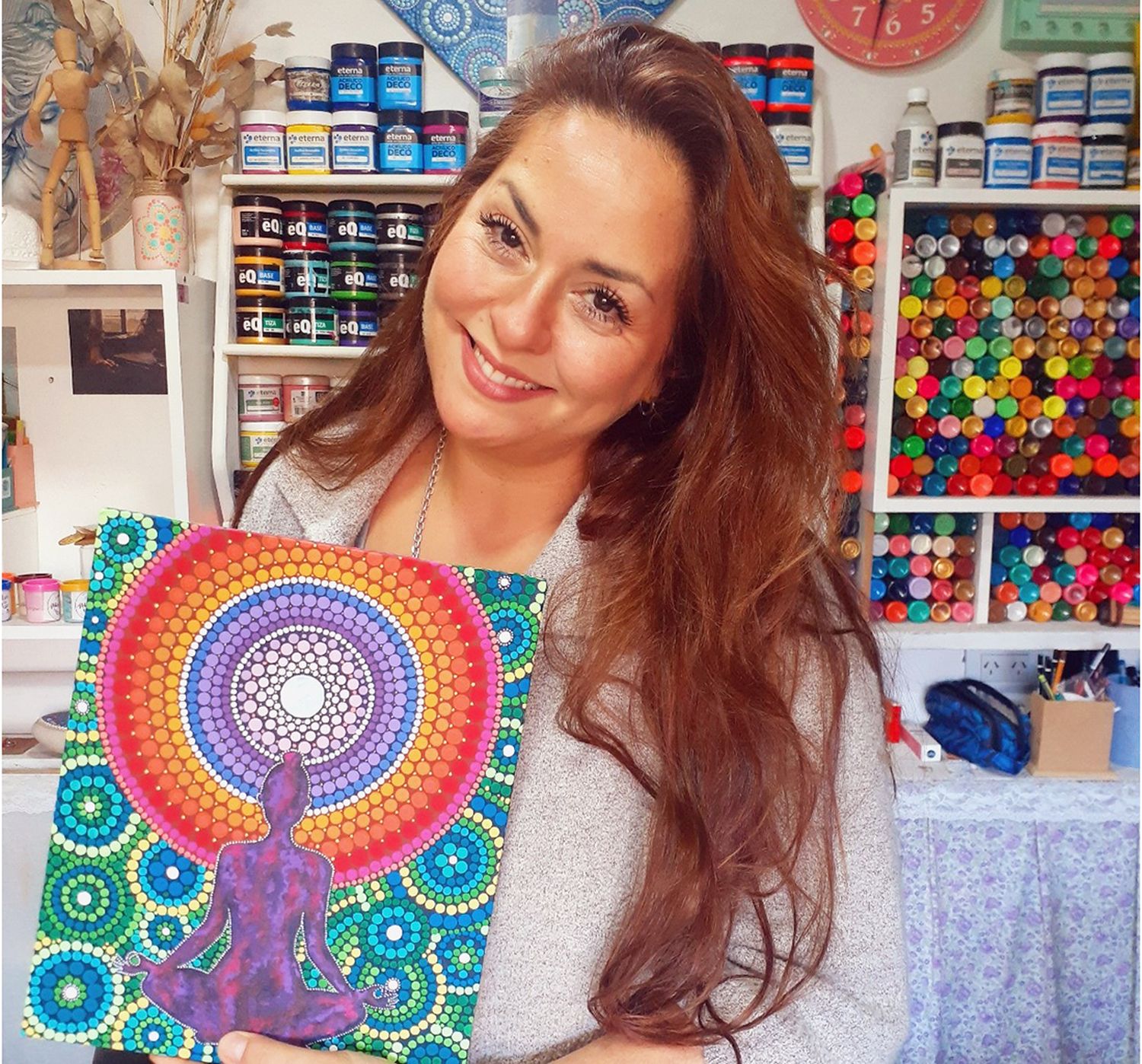El arte. Le ha dado muchas satisfacciones y se capacita a diario