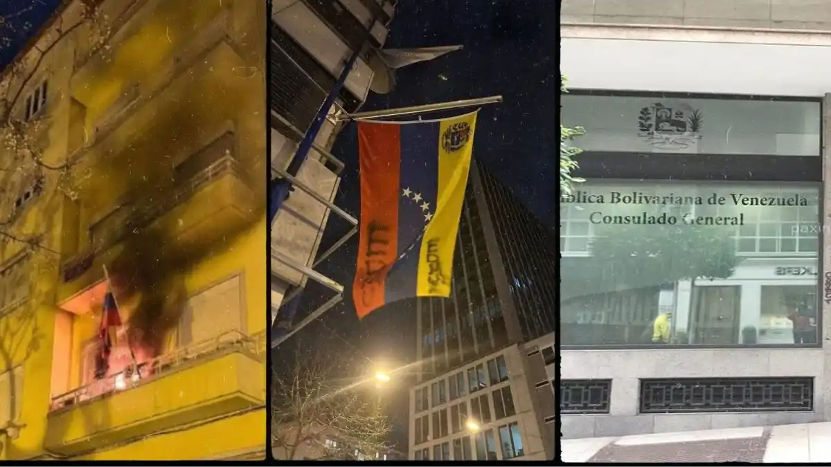 Al menos 5 CONSULADOS DE VENEZUELA han sido atacados en Europa, Colombia y Costa Rica