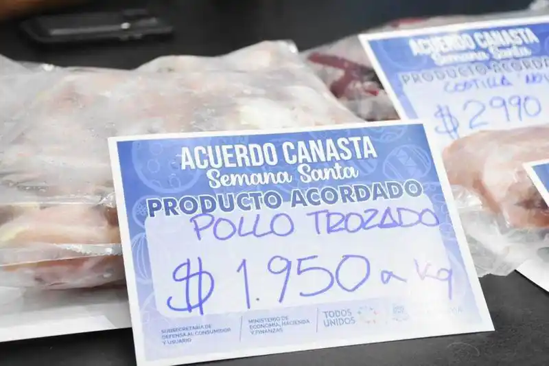 Presentaron la canasta de Semana
Santa incluye siete productos