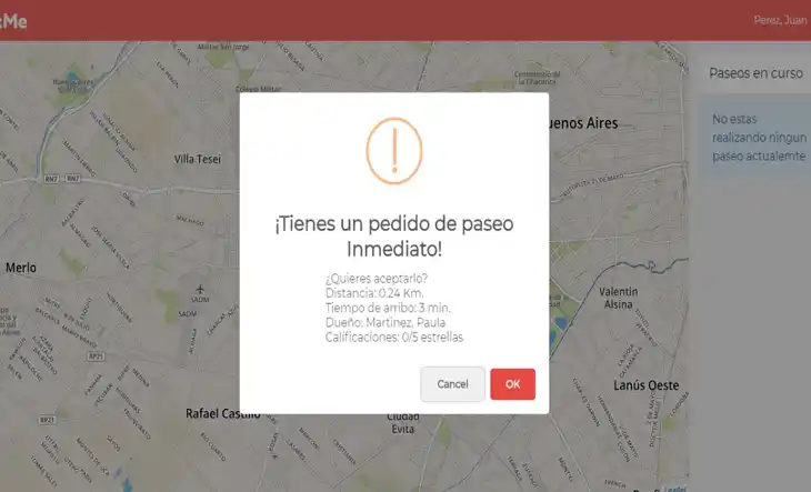 Estudiantes Universitarios de La Matanza crearon aplicación que une mascotas con paseadores