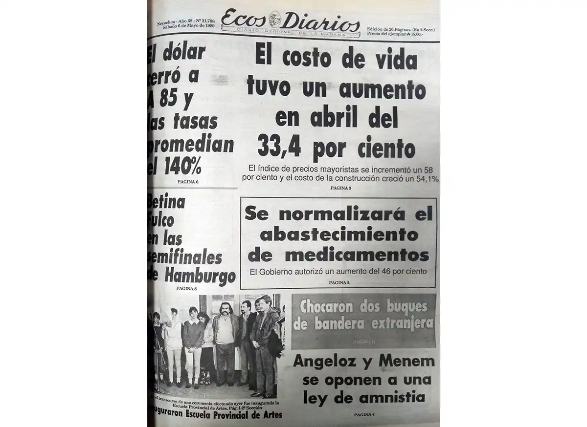 Sábado 6 de mayo de 1989