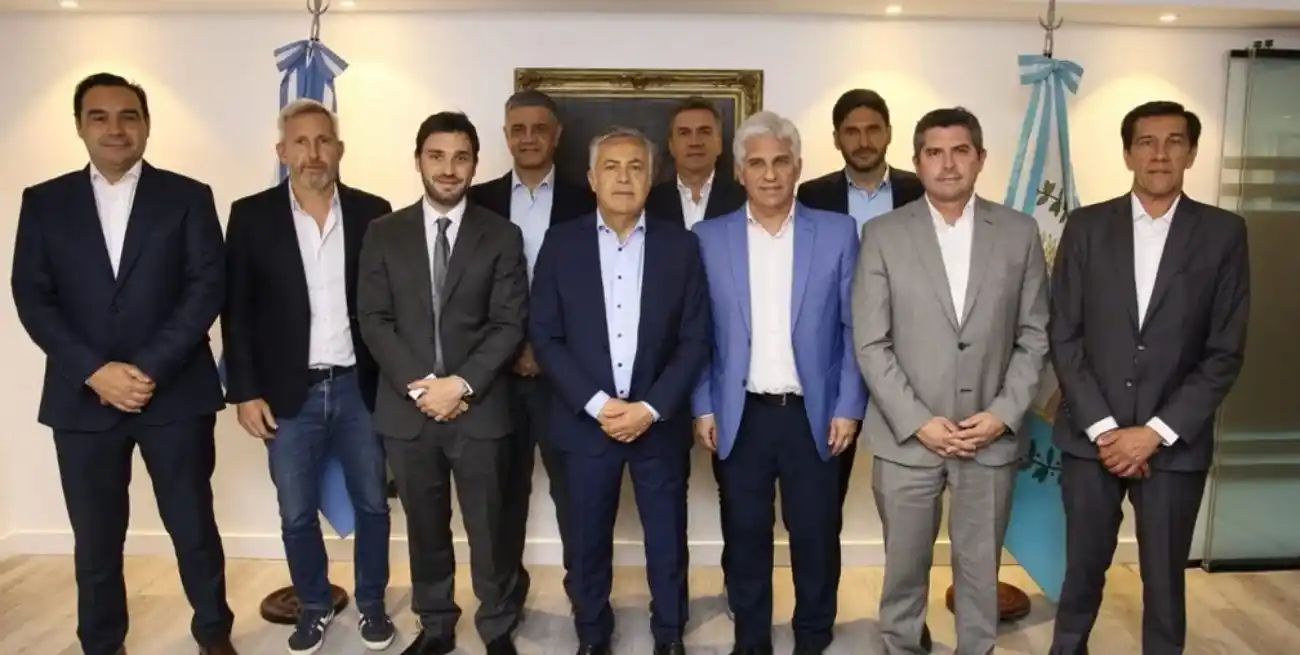 Gobernadores de Juntos por el Cambio en el encuentro de este lunes.