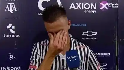 Quinteros emocionado luego del triunfo ante el Granate.