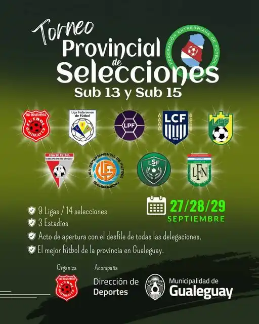 El Provincial de Selecciones Sub-13 y Sub-15
fue declarado de interés municipal