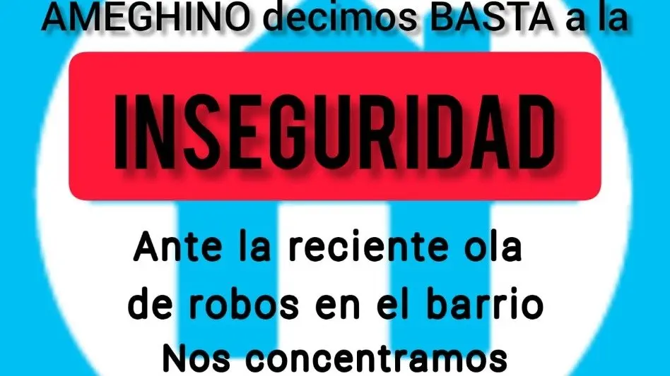 Vecinos autoconvocados del Barrio Florentino Ameghino "Tenemos entre dos y tres robos por noche"