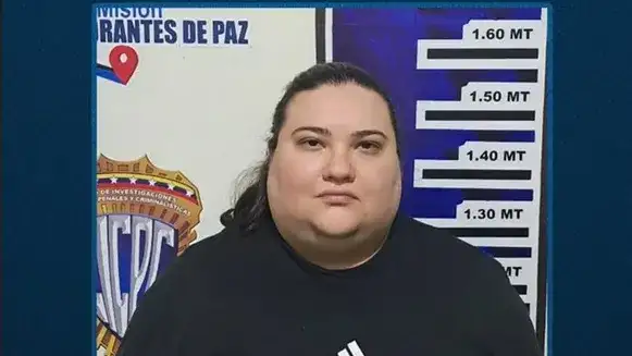 Rosa María González Rincón, detenida.