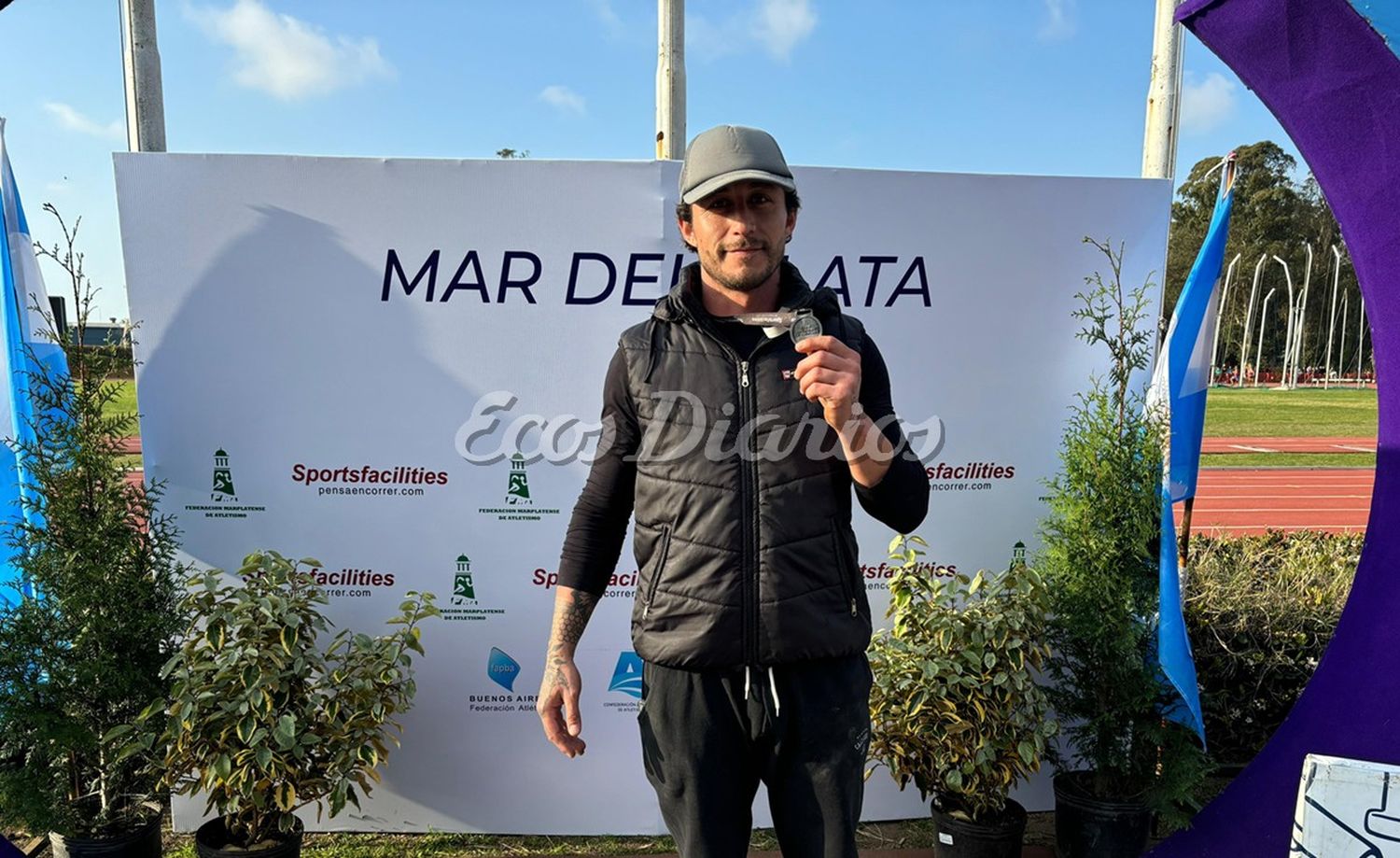 Lucas Ortolachipi. Primer puesto en lanzamiento de disco