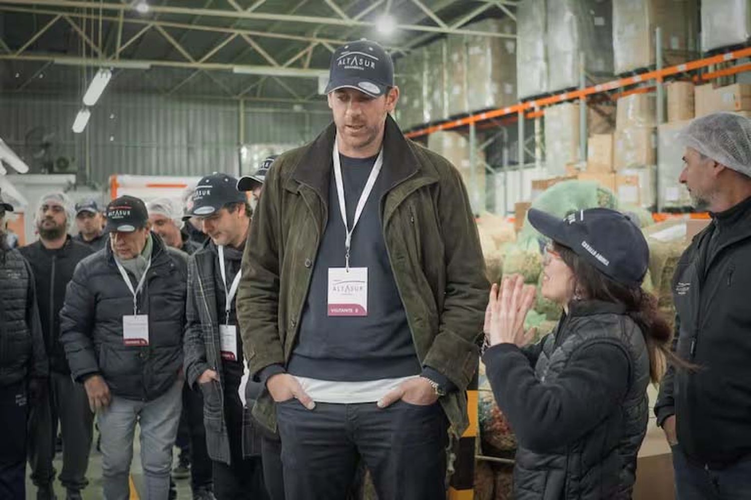 Del Potro, en Mendoza, durante una visita a una Bodega